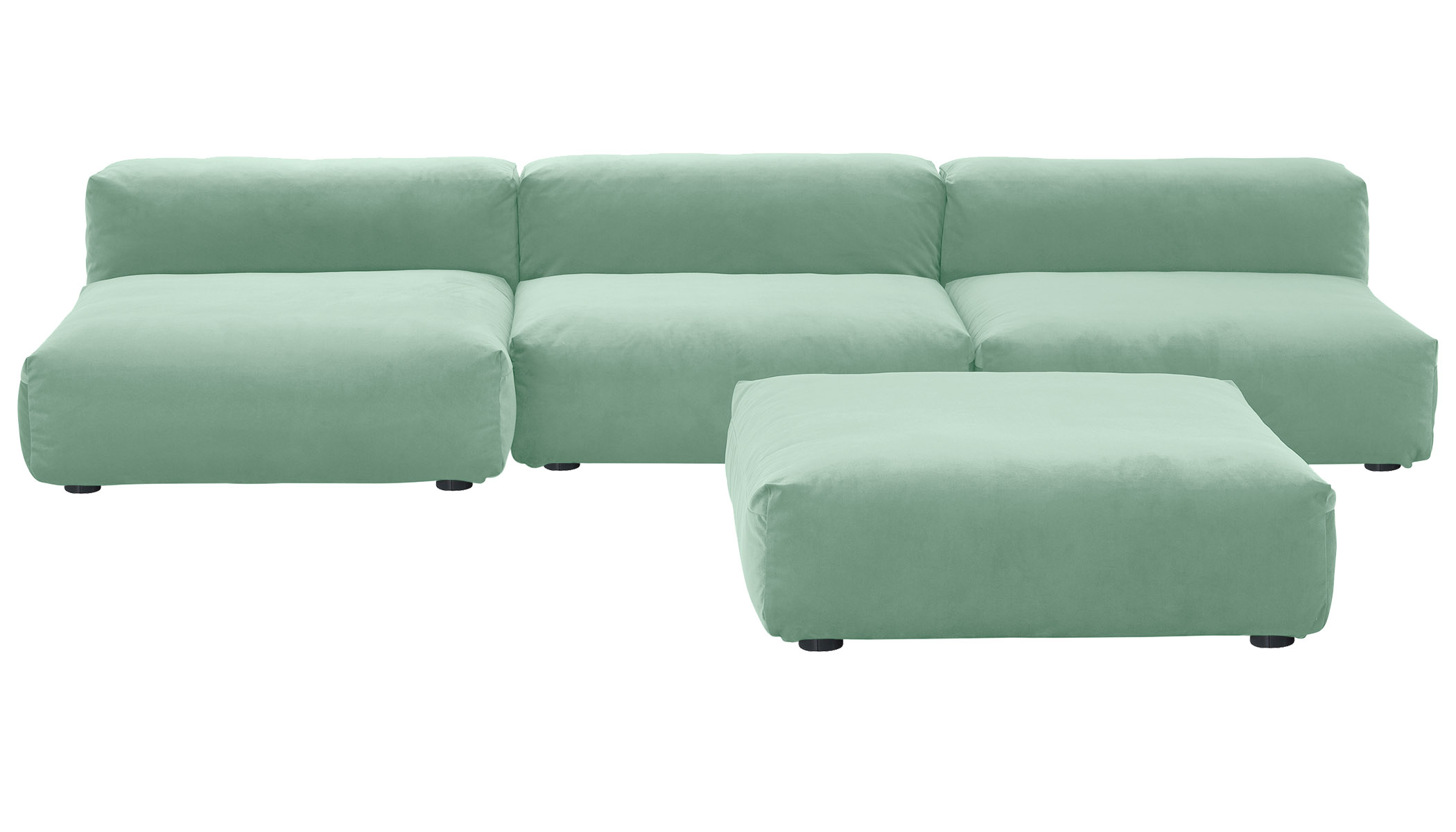  Sofa 1 Large 2 Medium 3 Side Velvet mint